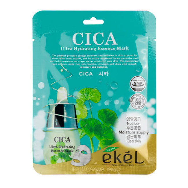 Тканинна маска EKEL Ultra Hydrating  Essence Mask Pack CICA, фото 1